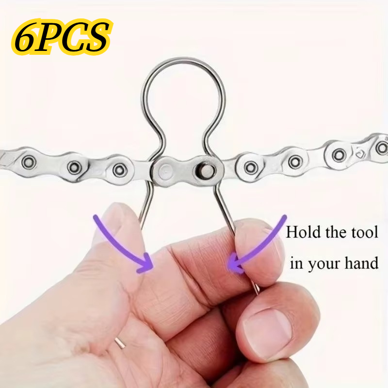 Chain Quick Link - 6 pinces pour chaîne de vélo,