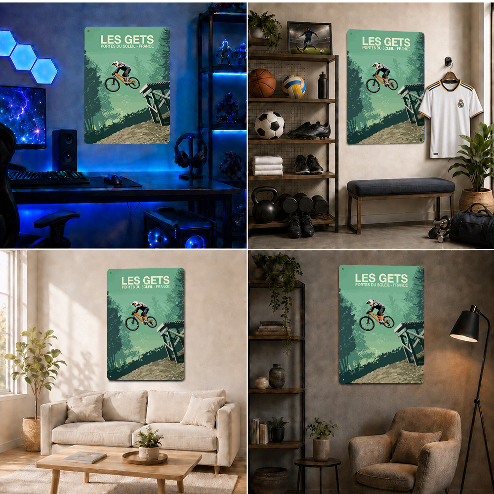 Affiche imprimée Les Gets, VTT - Mountain Biking Europe avis et prix