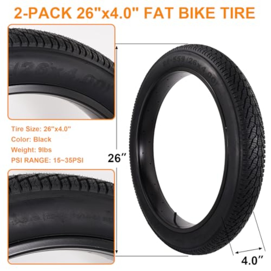 Lot de 2 pneus de vélo tout-te - Mountain Biking Tube avis et prix